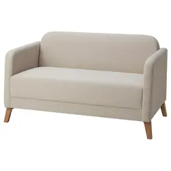 مبل دونفره ایکیا بژ مدل LINANAS