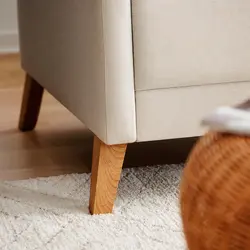 مبل دونفره ایکیا بژ مدل LINANAS