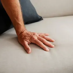 مبل دونفره ایکیا بژ مدل LINANAS