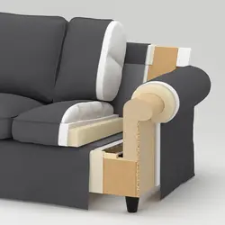 مبل دونفره ایکیا طوسی مدل EKTORP