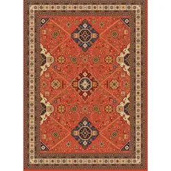 فرش گبه 700 شانه کد 115 زمینه مسی (غیربرجسته)