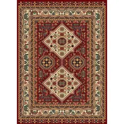 فرش گبه 700 شانه کد 111 زمینه لاکی (غیربرجسته)
