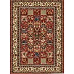 فرش گبه 700 شانه کد 110 زمینه لاکی (غیربرجسته)