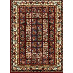 فرش گبه 700 شانه کد 109 زمینه لاکی (غیربرجسته)