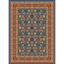 فرش گبه 700 شانه کد 108 زمینه آبی (غیربرجسته)