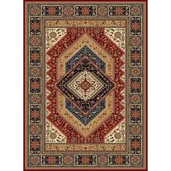 فرش گبه 700 شانه کد 105 زمینه لاکی (غیربرجسته)