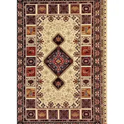 فرش گبه 700 شانه کد 102 زمینه کرم (غیربرجسته)