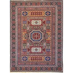 فرش گبه 700 شانه کد 110 زمینه کرم (غیربرجسته)