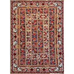 فرش گبه 700 شانه کد 109 زمینه بژ (غیربرجسته)
