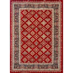 فرش گبه 700 شانه کد 104 زمینه لاکی (غیربرجسته)