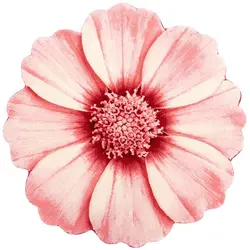 فرش فلوکاتی زرباف دایره طرح گلپر قرمز (پرزبلند)