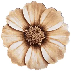 فرش فلوکاتی زرباف دایره طرح گلپر شکلاتی (پرزبلند)