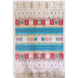 فرش گبه ابریشمی کد 1080 زمینه بژ (غیربرجسته)