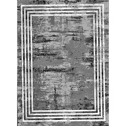 گلیم ماشینی کاشان کد 142 زمینه طوسی (غیربرجسته)
