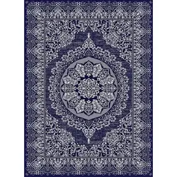 گلیم ماشینی کاشان کد 313 زمینه طوسی (غیربرجسته)