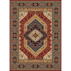 فرش مهدیان گبه 700 شانه کد 105 زمینه لاکی (غیربرجسته)