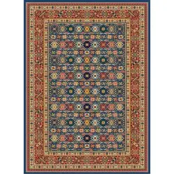 فرش مهدیان گبه 700 شانه کد 108 زمینه آبی (غیربرجسته)