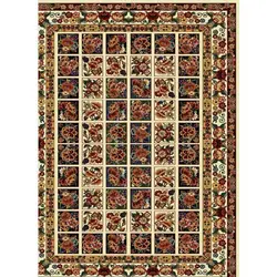 فرش مهدیان گبه 700 شانه کد 109 زمینه کرم (غیربرجسته)