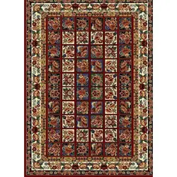 فرش مهدیان گبه 700 شانه کد 109 زمینه لاکی (غیربرجسته)