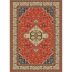 فرش مهدیان گبه 700 شانه کد 112 زمینه مسی (غیربرجسته)
