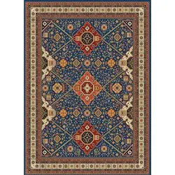 فرش مهدیان گبه 700 شانه کد 115 زمینه آبی (غیربرجسته)