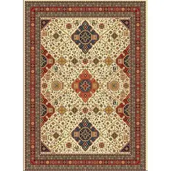 فرش مهدیان گبه 700 شانه کد 115 زمینه کرم (غیربرجسته)
