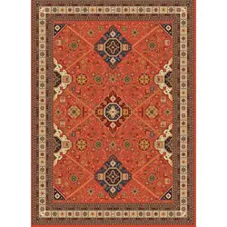فرش مهدیان گبه 700 شانه کد 115 زمینه مسی (غیربرجسته)