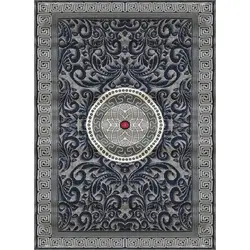 گلیم ماشینی تابش کاشان کد 202 زمینه فیلی (غیربرجسته)