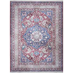 فرش محتشم گبه کد 100362 زمینه قرمز (غیربرجسته)