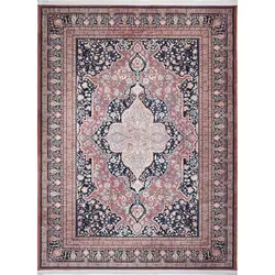فرش محتشم گبه کد 100357 زمینه قهوه ای (غیربرجسته)