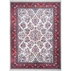فرش محتشم گبه کد 100355 زمینه کرم (غیربرجسته)