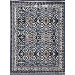 گلیم ماشینی طرح مرجان زمینه طوسی (غیربرجسته)