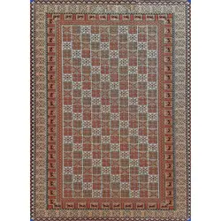 گلیم ماشینی کد 44G60375 زمینه بژ (غیربرجسته)