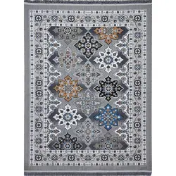 گلیم ماشینی کد 27G6108094 زمینه نقره ای (غیربرجسته)