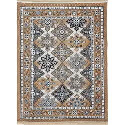 گلیم ماشینی کد 27G6108094 زمینه بژ (غیربرجسته)