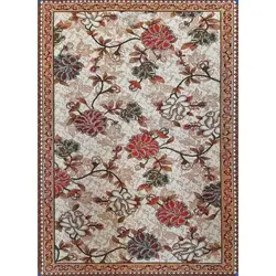 گلیم ماشینی کد 27G60394 زمینه بژ (غیربرجسته)