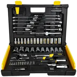 آچار بکس استنلی مدل 660 درایو 1/2 و 1/4 مجموعه 75 عددی
