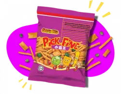 چیپس مخلوط مرغ و میگو 10 گرم | Snek ku pick fine