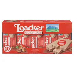 ویفر لواکر فندق 10 عددی Loacker Napolitaner Hazelnut cream