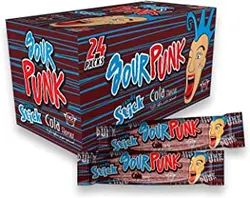 پاستیل ترش رشته ای سورپانک کولا بسته 24 عددی – sour punk cola