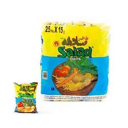 چیپس سالاد 15 گرم بسته 25 عددی – Salad Chips
