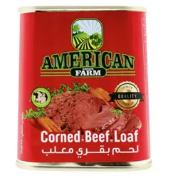 کنسرو گوشت 340 گرم امریکن فارم – American farm Beef flavour Luncheon meat