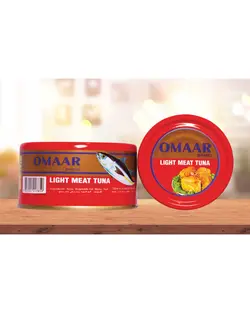 کنسرو تن ماهی عمر 185 گرم | Omaar solid light meat tuna