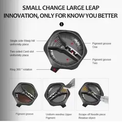 تشتک انگشتی رنگ تاتو سیلیکنی