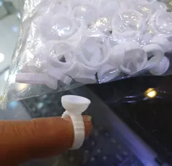 تشتک انگشتی لبه کوتاه رنگ تاتو بسته 100 عددی