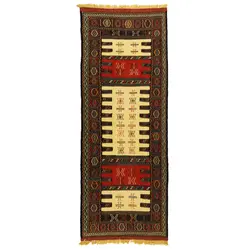 گلیم دستبافت کناره طول 2 متر مدل خراسان کد 1409304 | گره کارپت