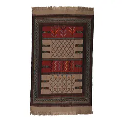 گلیم خراسان دستبافت مدل سفره کردی کد 4010963 | گره کارپت