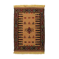 گلیم خراسان دستبافت نیم متری مدل سفره کردی کد 4010898 | گره کارپت