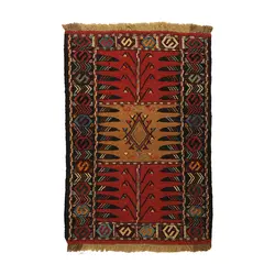 گلیم خراسان دستبافت مدل سفره کردی کد 4010890 | گره کارپت