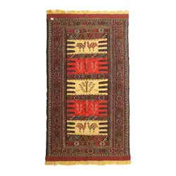 گلیم دستبافت دو متری مدل سفره کردی کد 4020482 کد 4020482 | گره کارپت